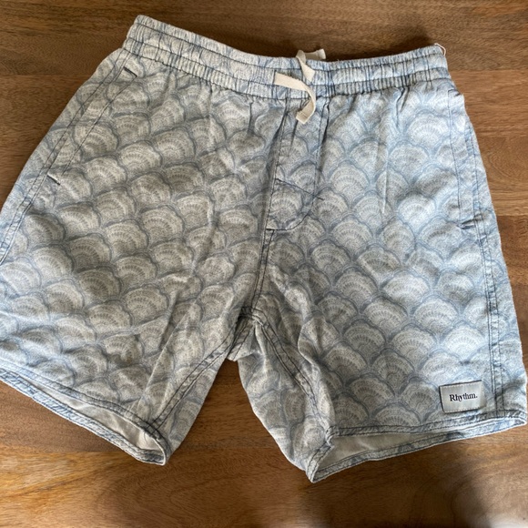 Rhythm Bivalve Jam Shorts 6” Linen Blend - Picture 2 of 7